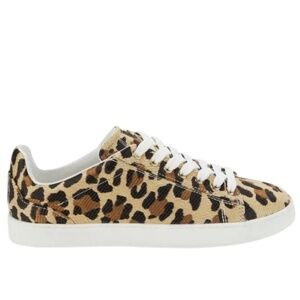 STUART WEITZMAN Livvy Leopard-Print Raffia Sneakers